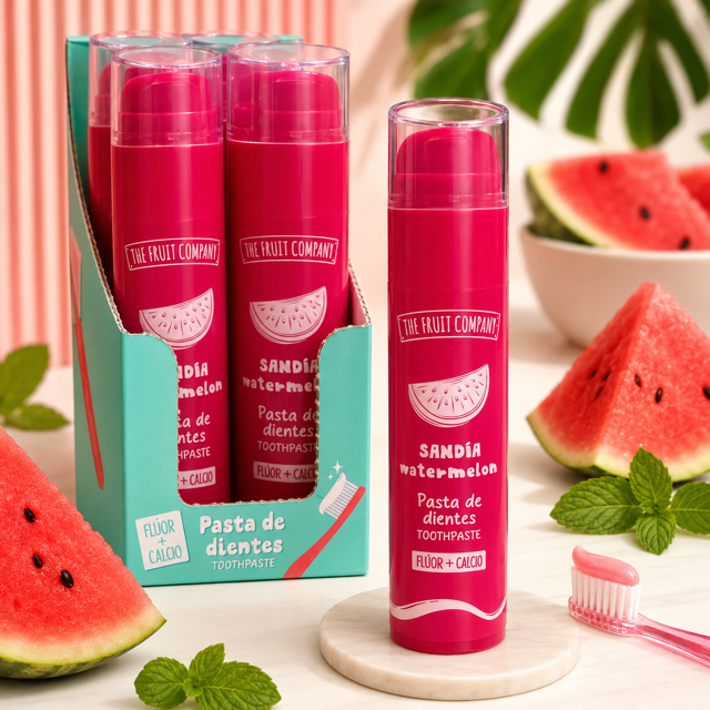 Lot de 12 pieces - Dentifrice Senteur Pastèque - The fruit Company