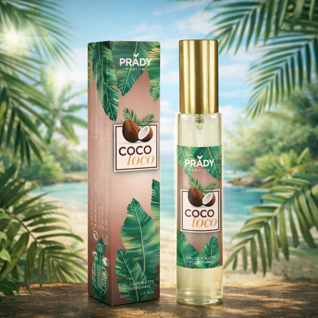 Lot de 6 Pièces - Eau de Toilette Coco Loco 33ml - Prady
