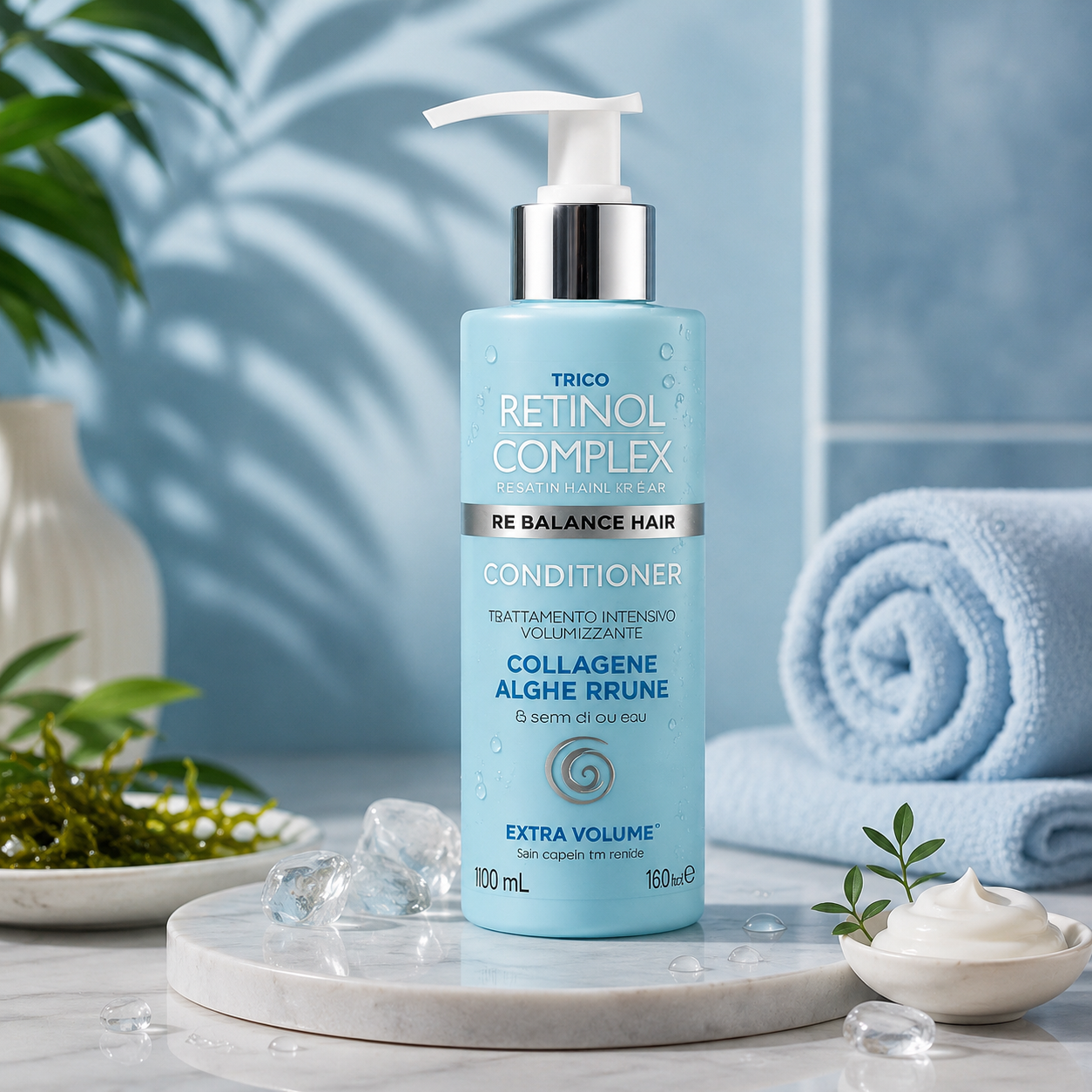 Lot de 4 Pièces - Après Shampoing Collagène et Algues Brunes - Retinol Complex