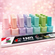Set of 24 Pieces - Gel Effect Nail Polish 9 Days - 2776/7 - Yes Love