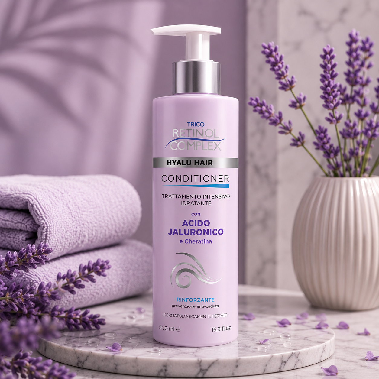 Conditioner with hyaluronic acid and keratin retinol 447