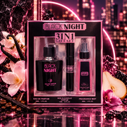 Lot de 4 Pièces - Coffret Parfum 3 Pièces Black Night - Blue Dreams