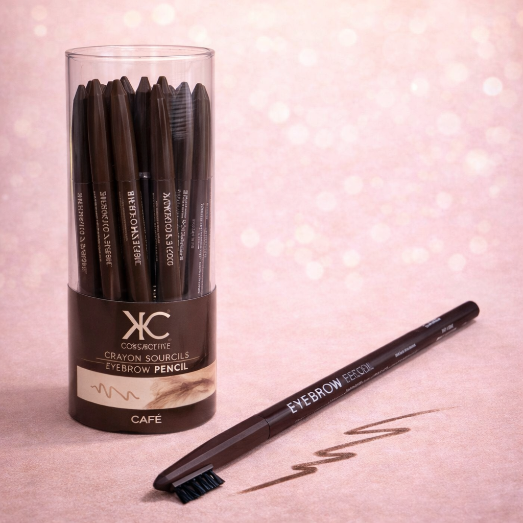 Lot de 24 Pièces - Crayon Sourcils & Brosse Café - Kcosmetique 11288C