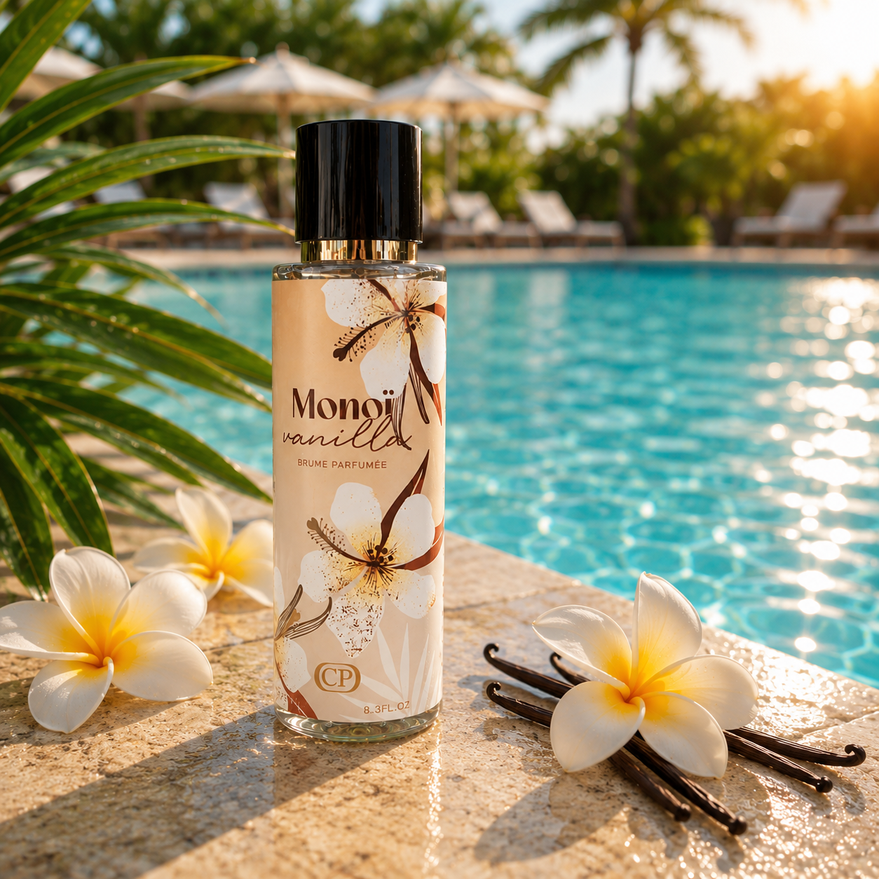 Lot de 6 Pièces - Brume Monoi Vanilla 250 ml - Collection Platinium