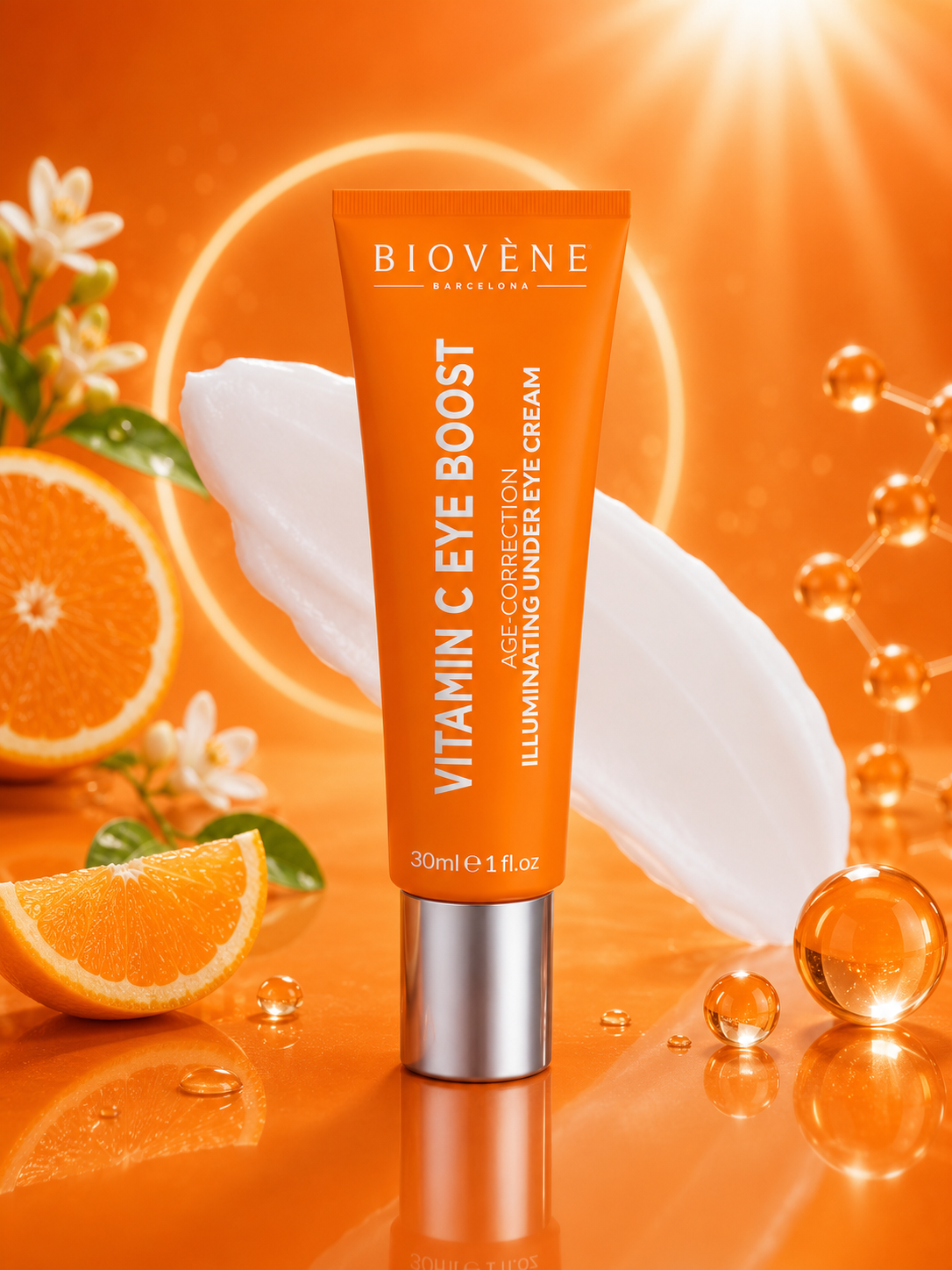 Lot de 6 Pièces - Contour des Yeux Correcteur & Illuminateur Vitamine C Boost 30ml - Biovene Barcelona