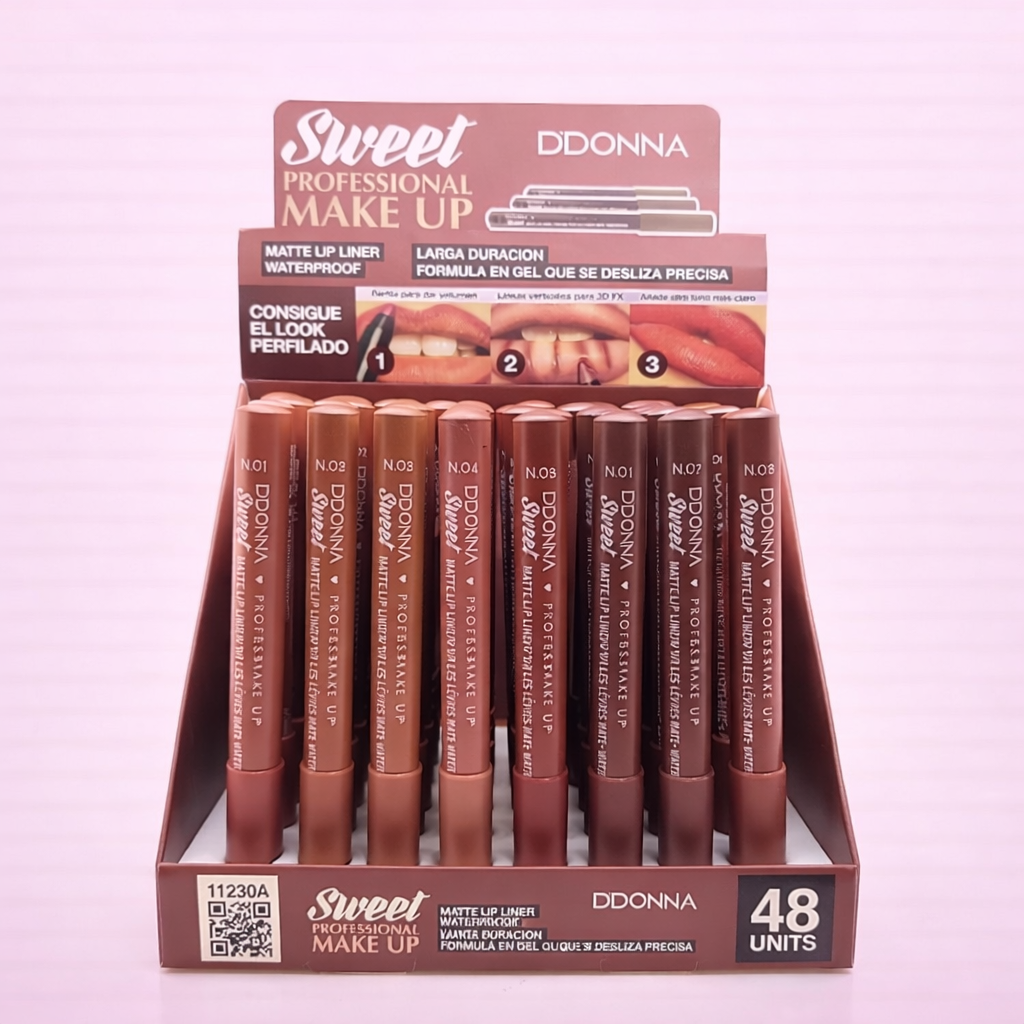 Lot de 48 Pièces - Liner à Lèvres Gel - 11230/a - D'donna