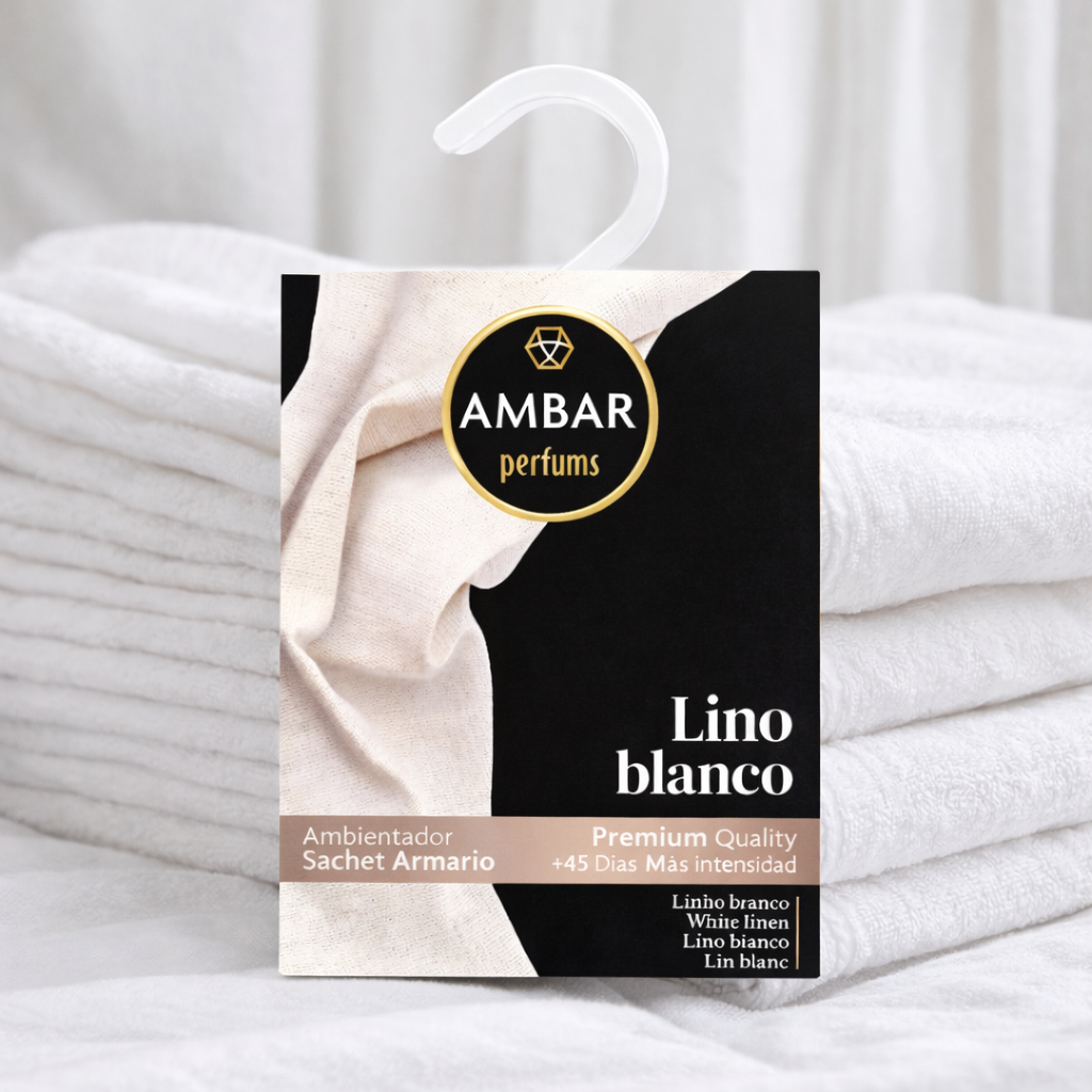 Pack of 20 - Lino Blanco Wardrobe & Dresser Fragrance Diffuser Sachets - Ambar