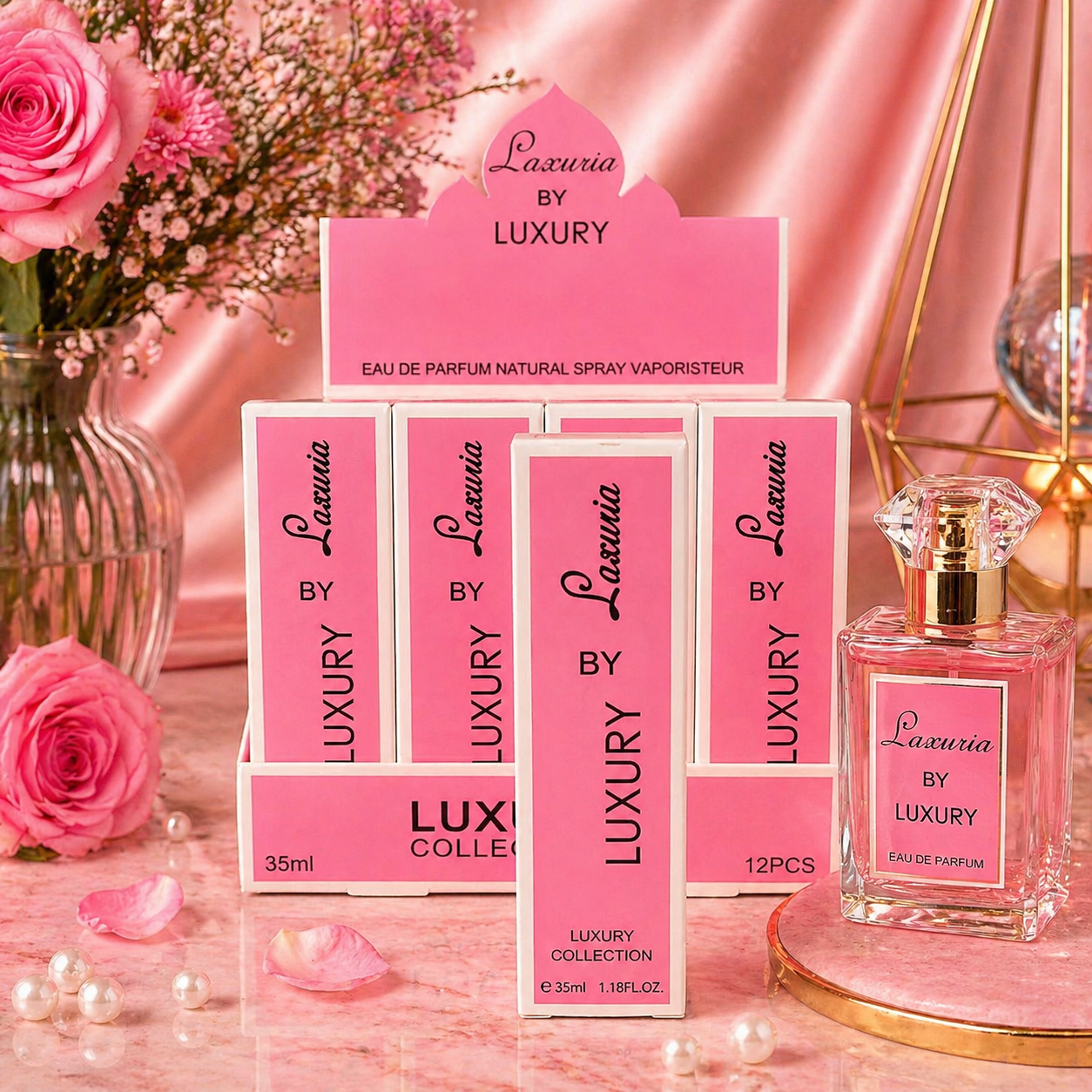 Set of 12 Pieces - Eau de Parfum for Women 35ml n°4 - Laxuria by Luxury