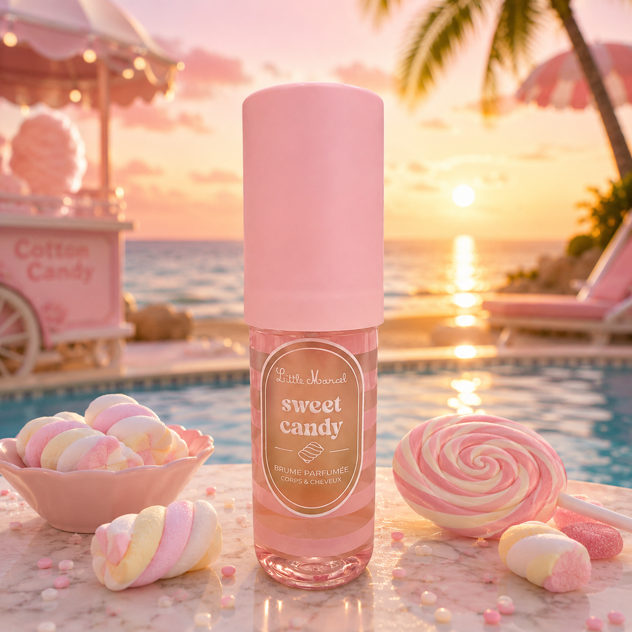 Lot de 4 Pièces - Brume Parfumée Corps & Cheveux Sweet Candy - Little Marcel