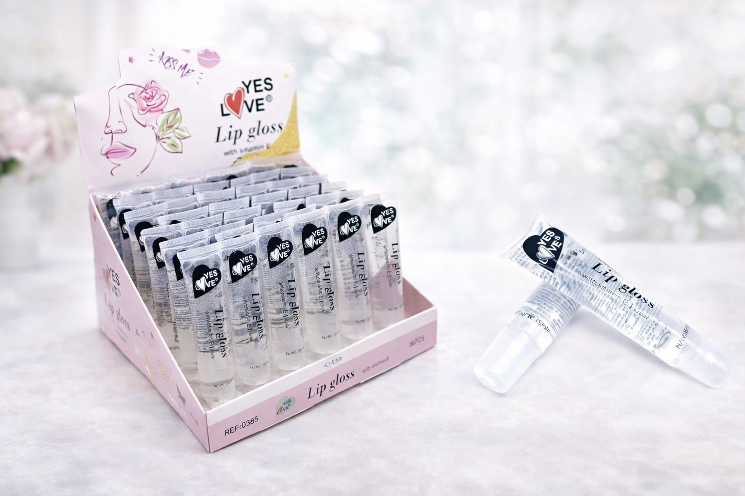 Moisturizing transparent gloss yes love vitamin e 0385