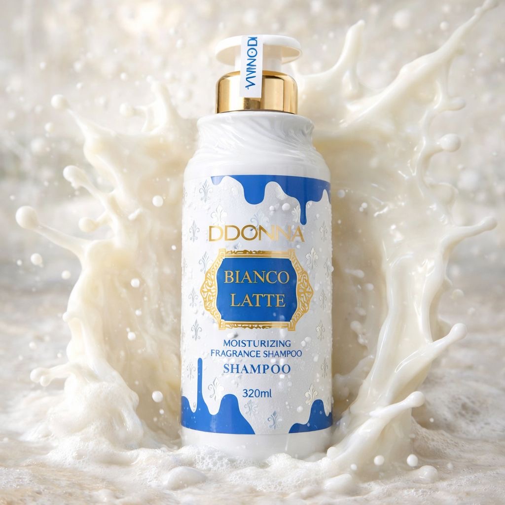 Lot de 6 Pièces - Shampoing Bianco Latte 520ml - D’Donna