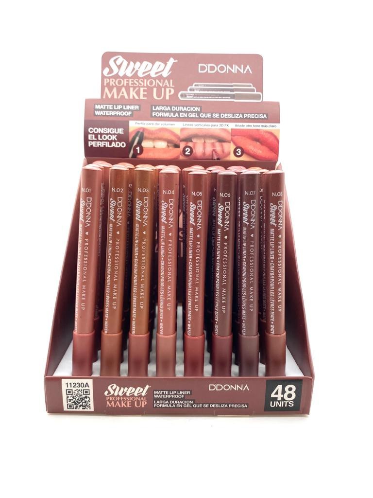 Lot de 48 Pièces - Liner à Lèvres Gel - 11230/a - D'donna