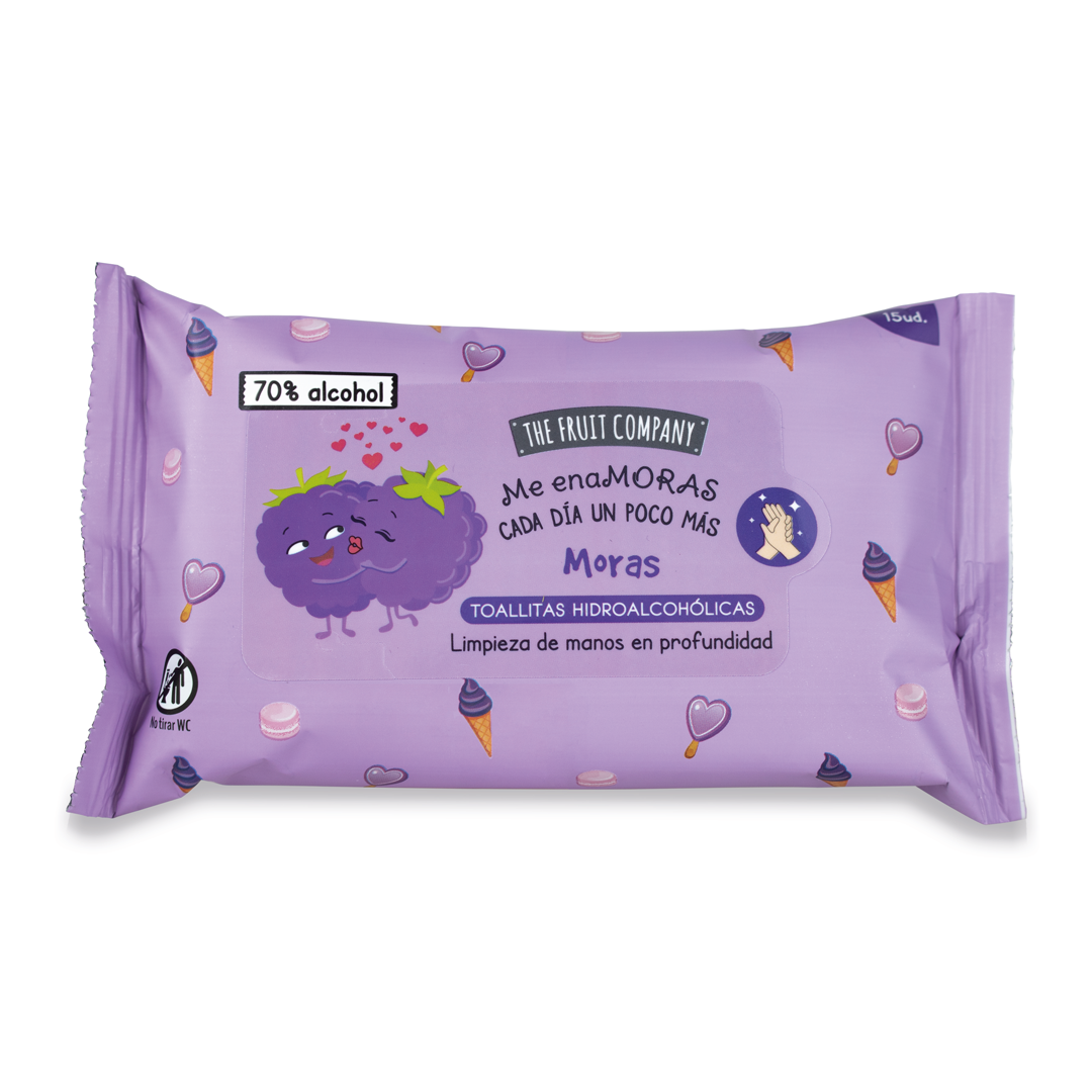 Pack of 12 - Multi-Purpose Wipes, Blackberry Scent - The Fruit Company