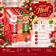 lot de 12 Pièces - Gels Douche Noël IDC Institute – 12 x 45 ml – 3 senteurs&nbsp;