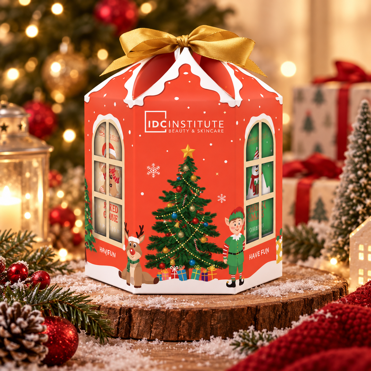 Lot de 4 pièces - Coffret Noël IDC Institute Mini Festive Treats – 4 pièces