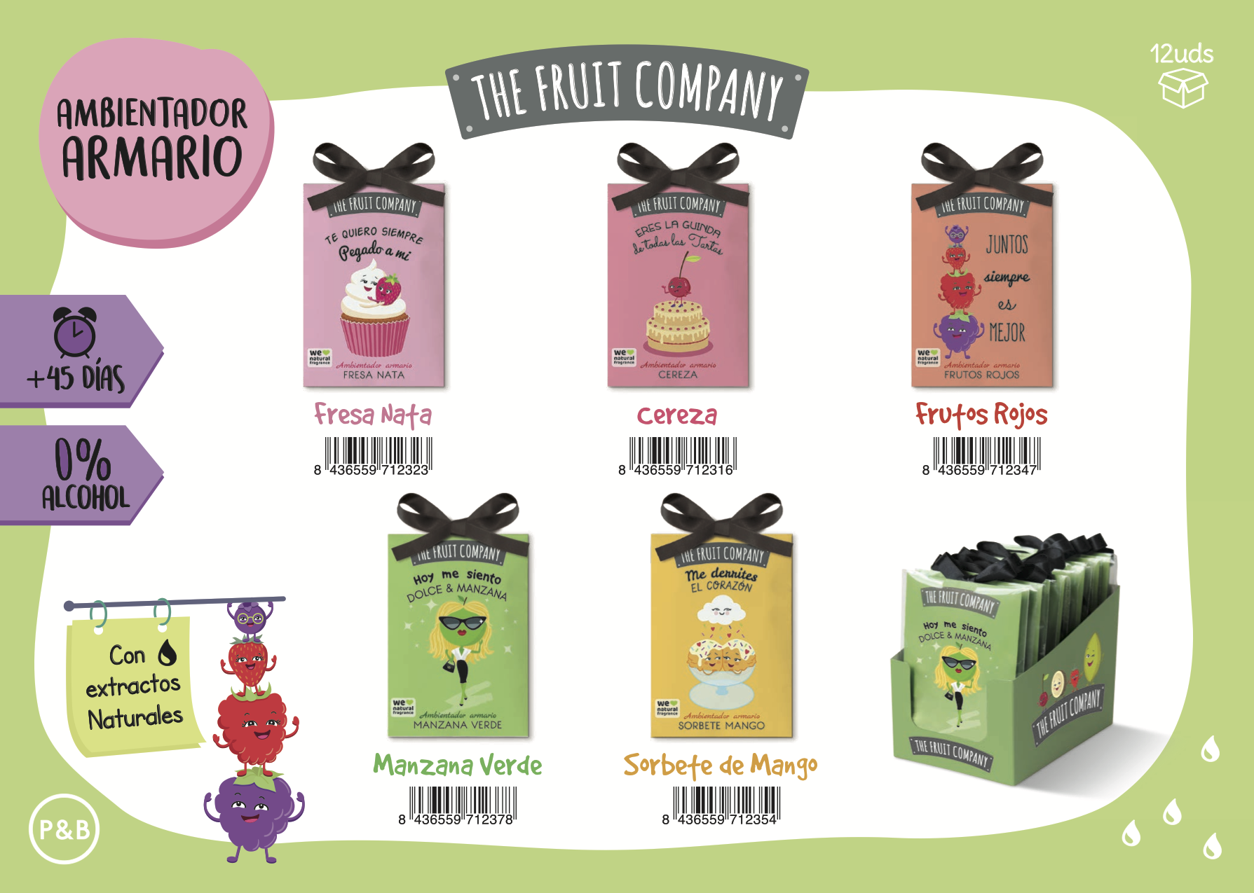 Sachet armoire the fruit company fraise chantilly