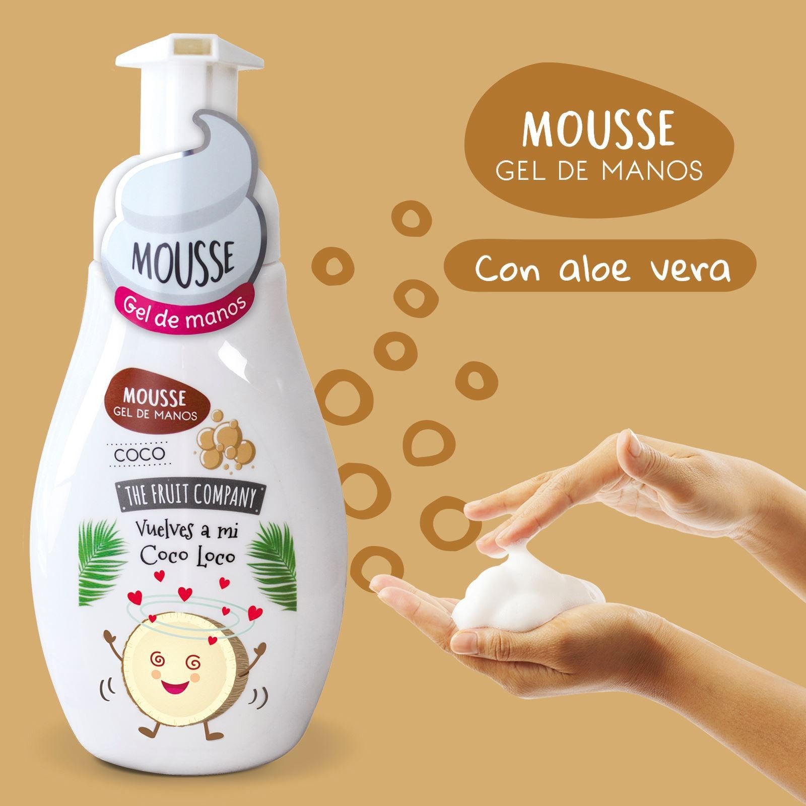 Lot de 8 - Savon mains mousse coco - The fruit company