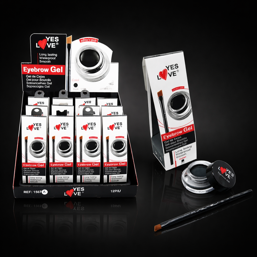 12-Piece Set - Black Eyebrow Gel - 1567 - Yes love