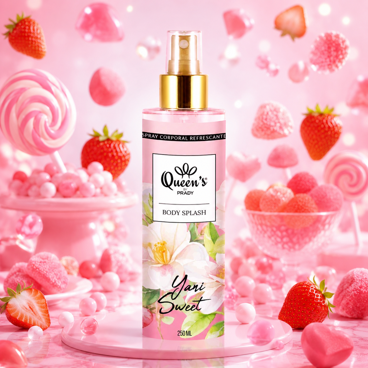 Set of 6 Pieces - Yani Sweet Body and Hair Mist 250ml - Prady