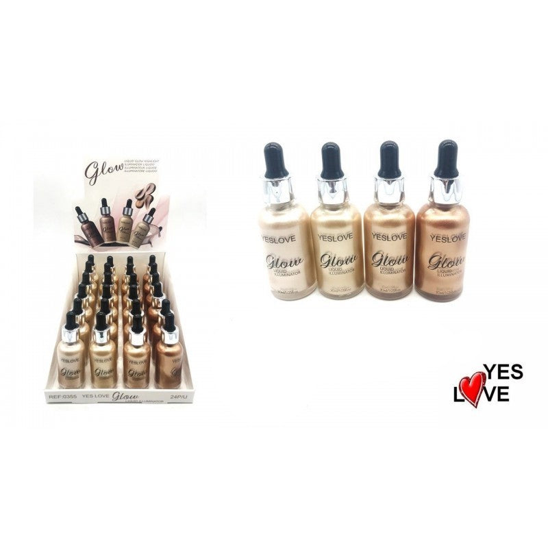 24-Piece Set - Liquid Highlighter - 0355 - Yes Love