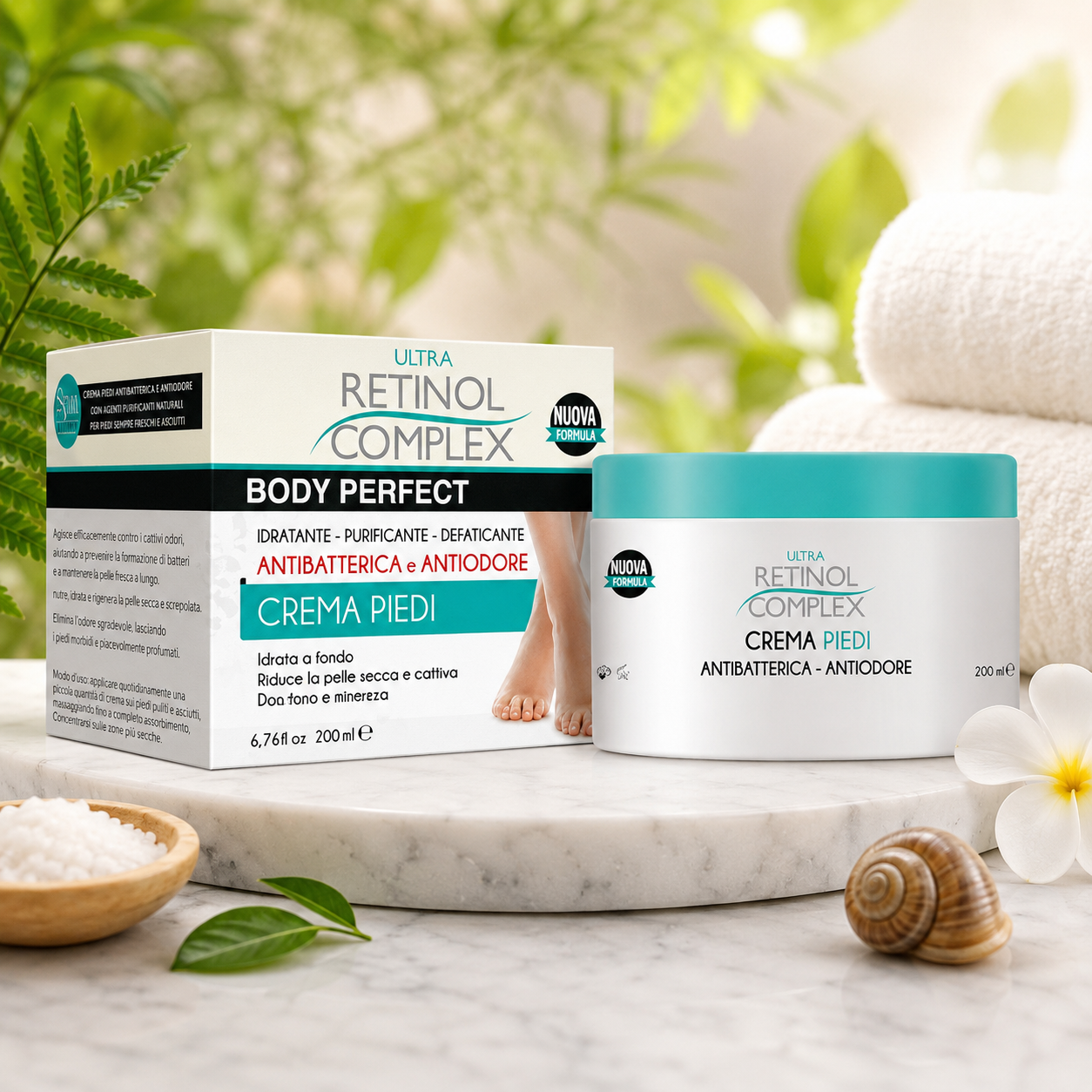 Retinol complex foot cream, antibacterial and anti-odor 301