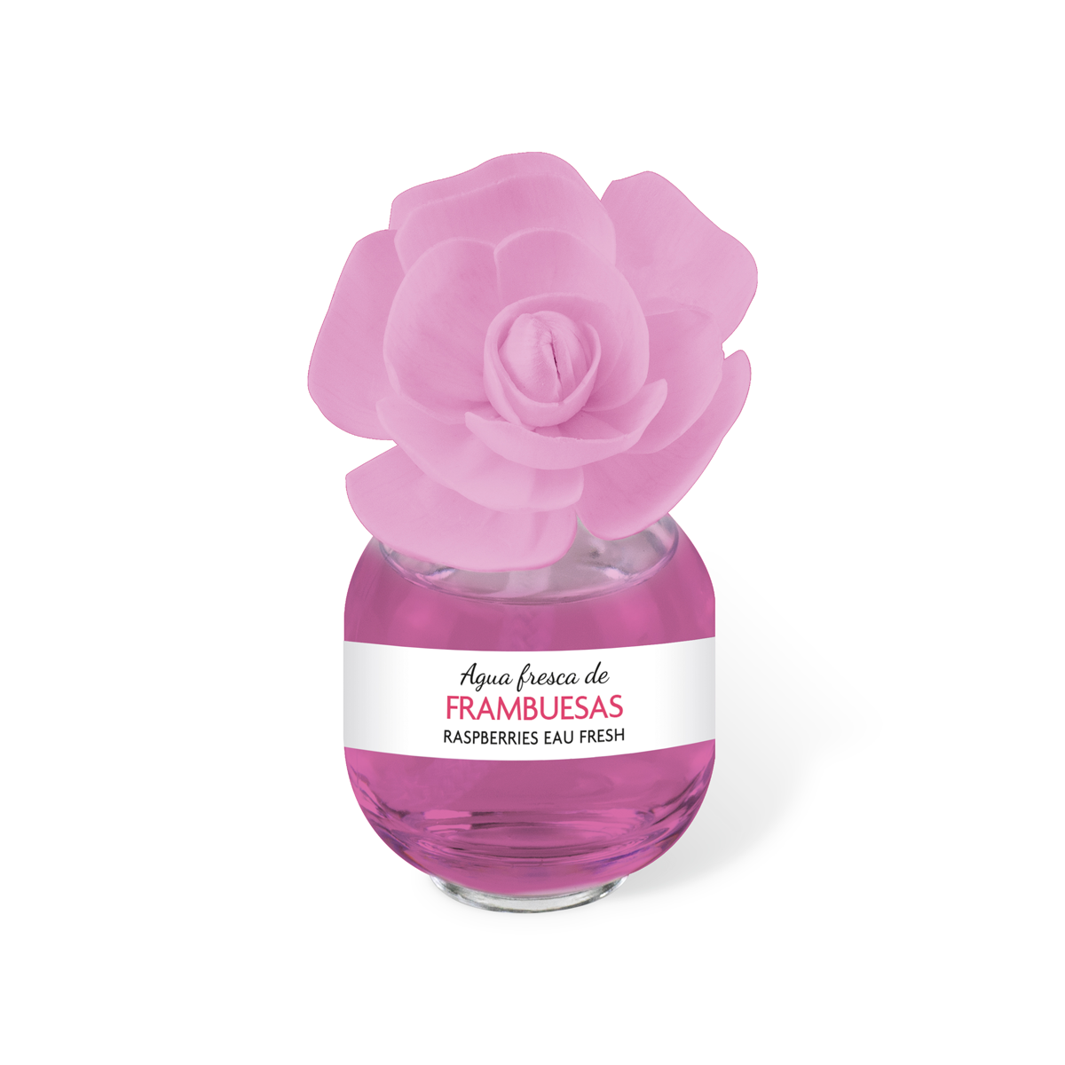 Lot de 5 fleur diffuseur d'ambiance "agua fresca" framboise 60ml - Ambar