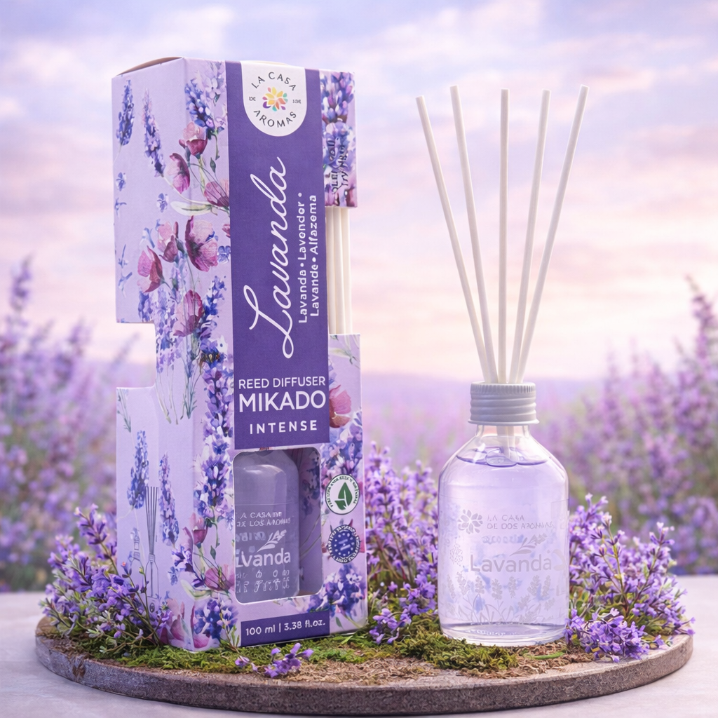Lot de 6 Pièces - Mikado Diffuseur de Parfum Lavande 50ml -25% - La Casa de Los Aromas