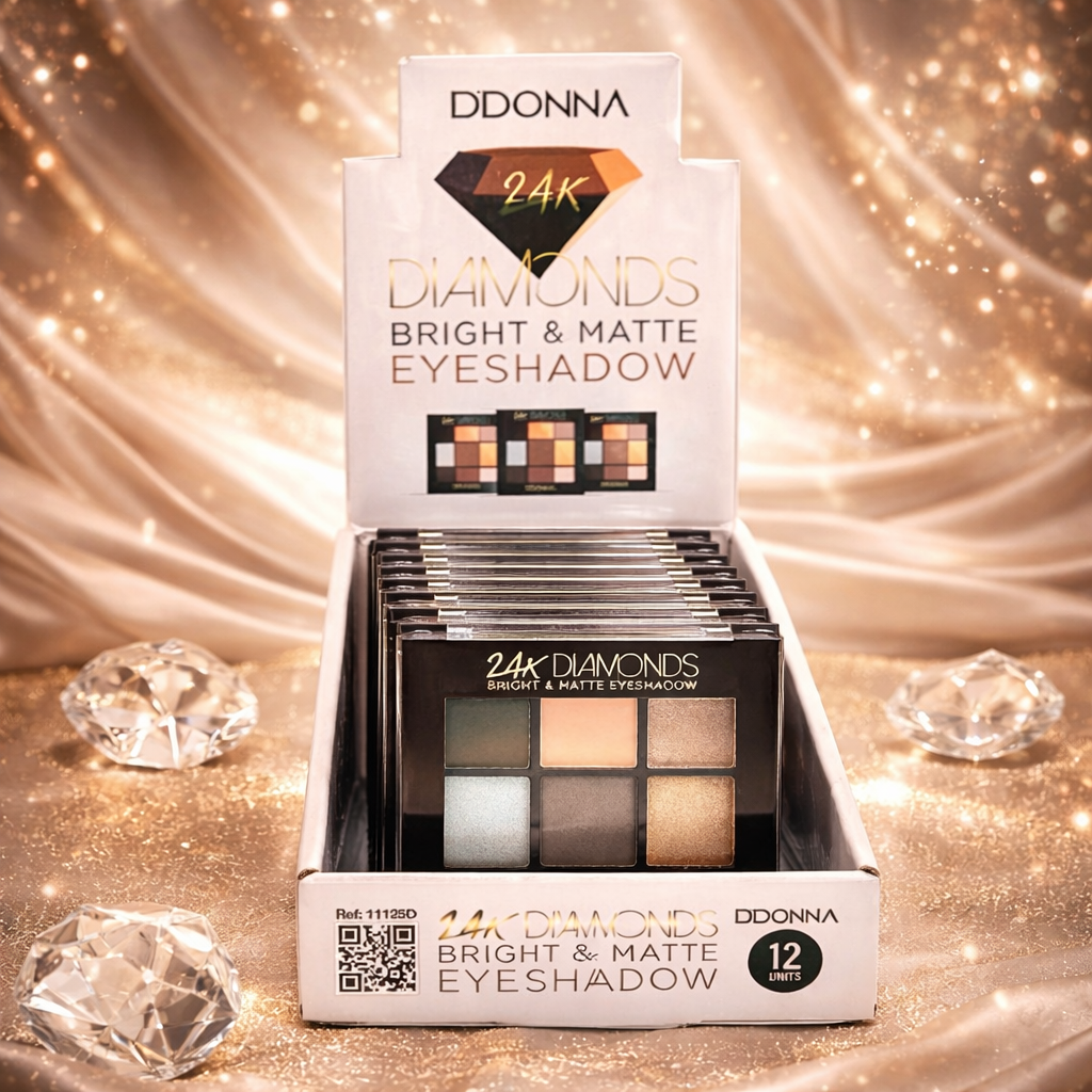 Set of 12 - Diamond 24K Eyeshadow Palette /11125D