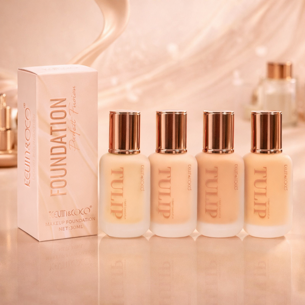 Lot de 12 Pièces - Fond de Teint Liquide Ultra Couvrant - Kevin & coco