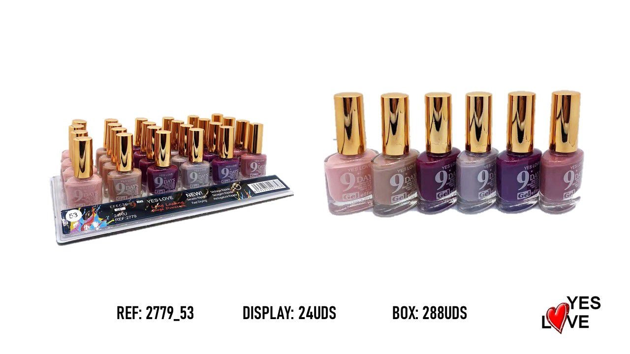 Lot de 24 - Vernis Effet Gel 9 jours 16 mL - Yes Love