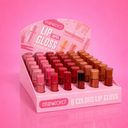 Set of 36 Pieces - Lip Gloss - 6 Colors - Kevin & Coco