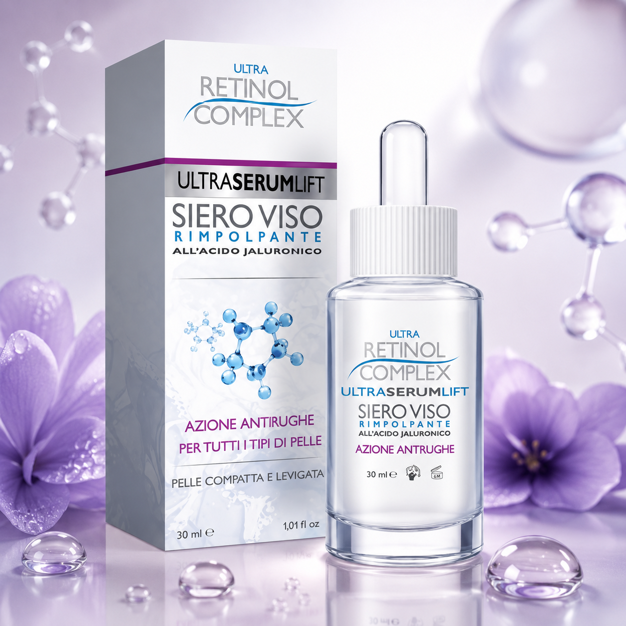 Retinol complex anti-wrinkle serum with hyaluronic acid 223
