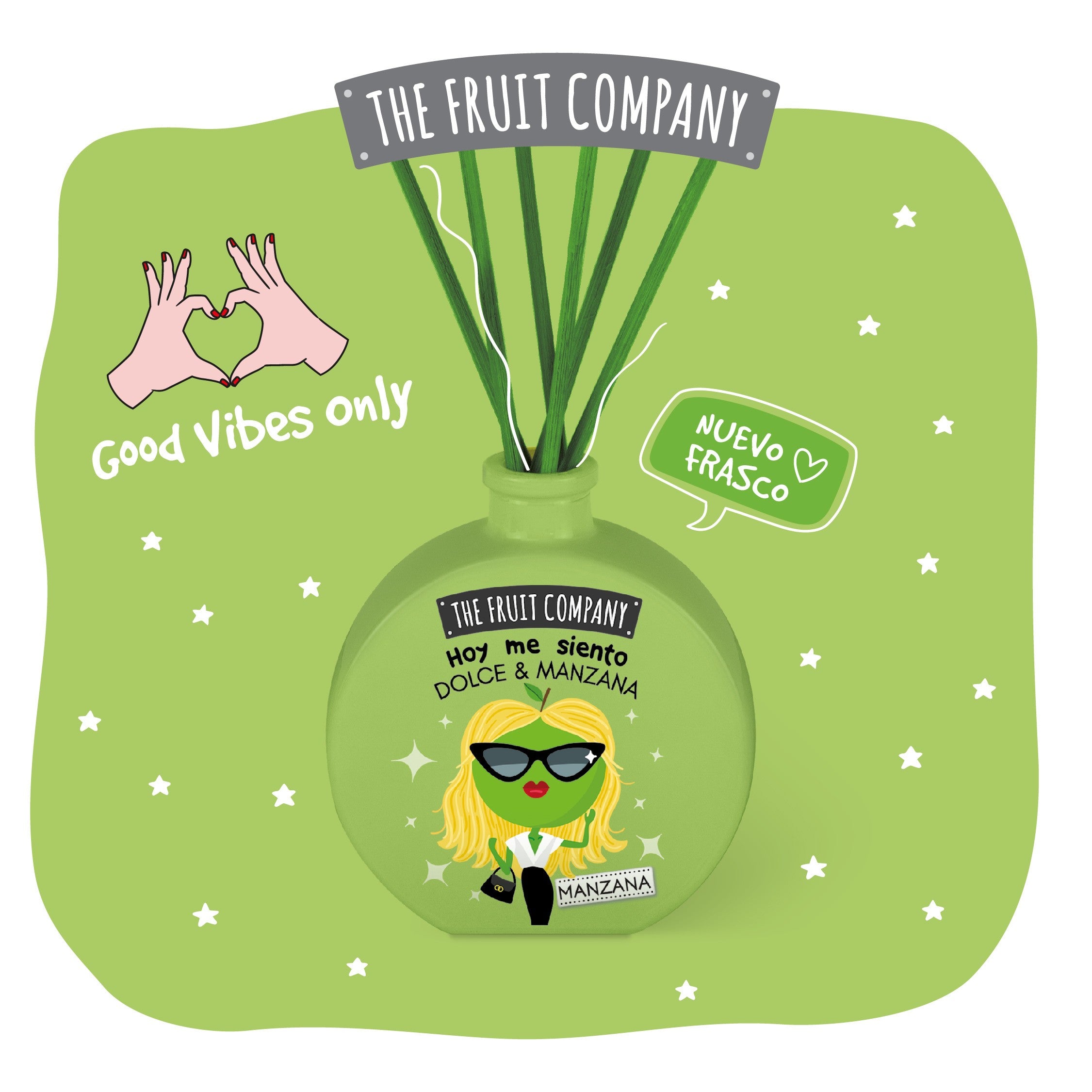 Lot de 6 mikado pomme 40ml - The fruit company