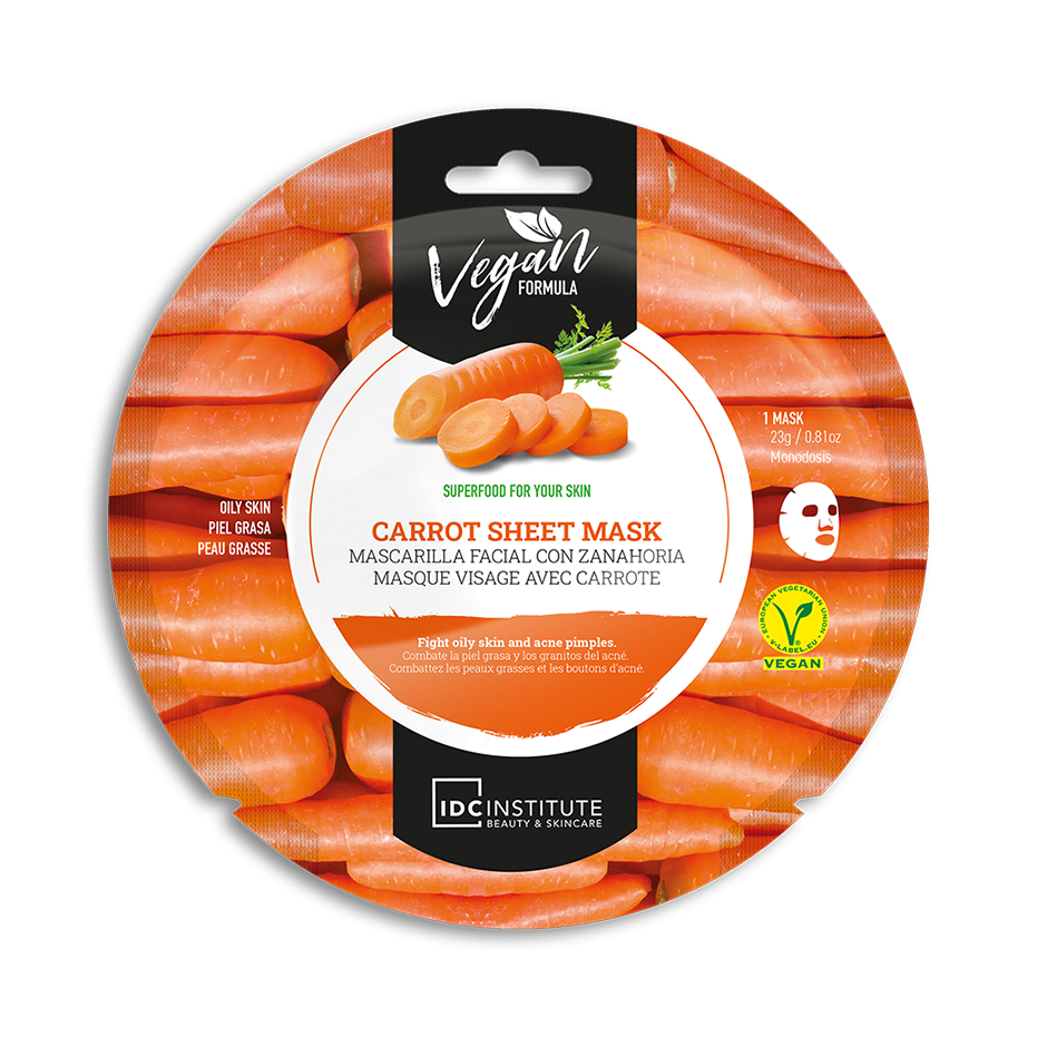 Masque vegan idc institute à la carotte