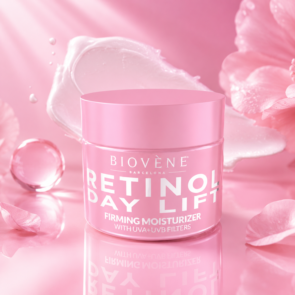 Lot de 6 Pièces - Crème Raffermissante Visage Cou & Décolleté au Retinol 50ml - Biovene Barcelona
