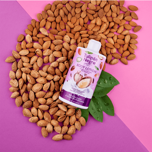 Lotion crème pour le corps tulipan negro amande et argan