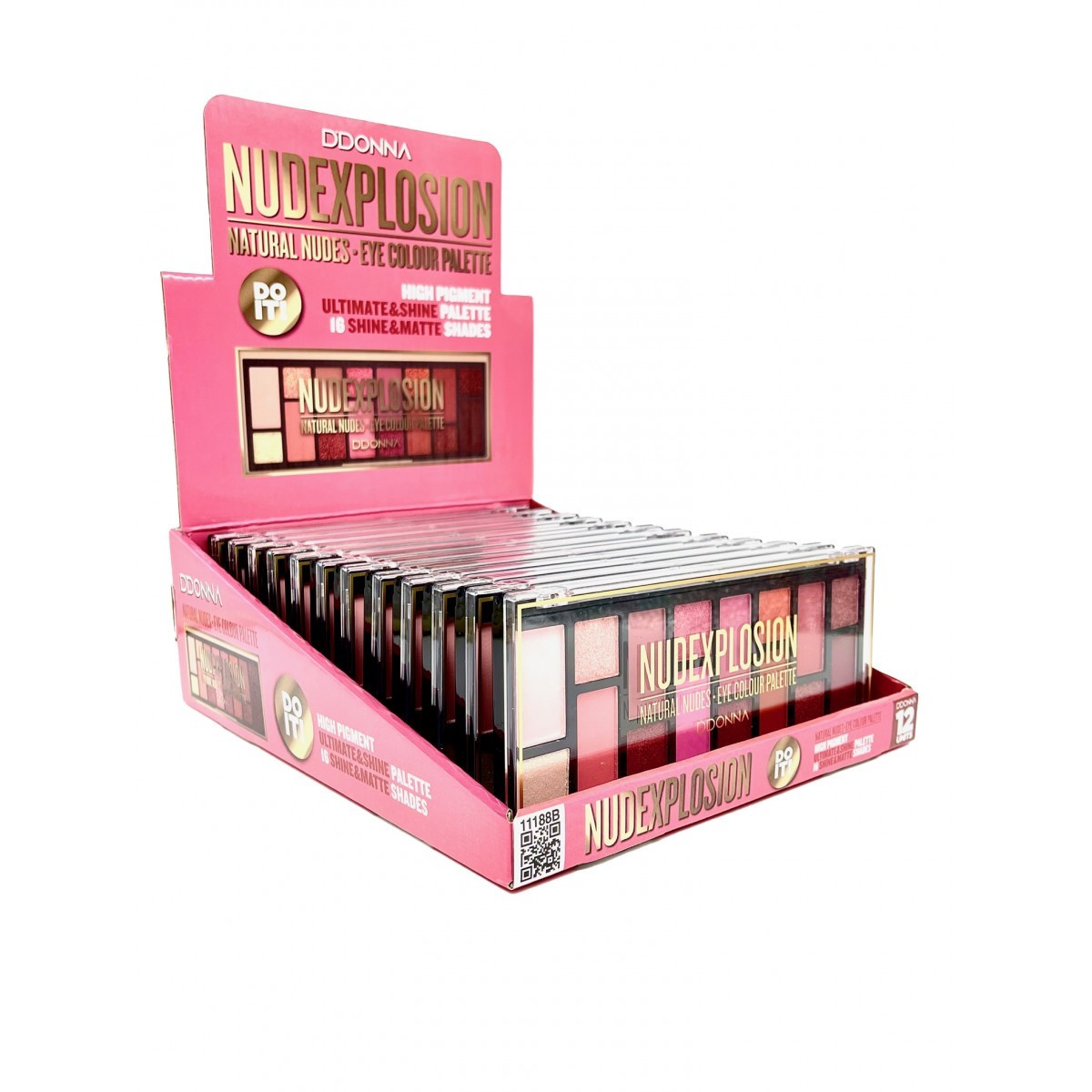 Lot de 12 fard à paupières nude explosion 11188 b