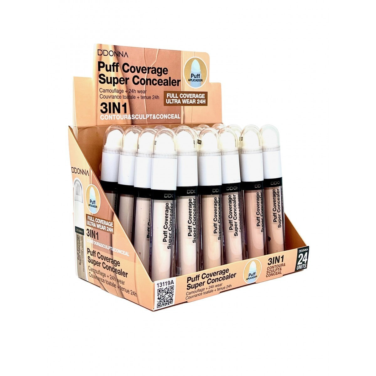 Lot de 24 Pièces - Correcteur de Teint 3 en 1 Ultra Couvrante 13119A - D'Donna