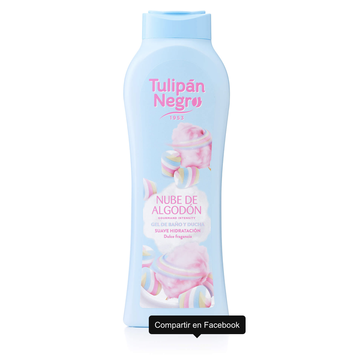 Lot de 6 - Gel Douche Barbe à Papa 650ml - Tulipan Negro