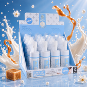 Lot de 12 Pièces - Mousse Nettoyante &amp; Démaquillante D’DDonna Bianco Latte 100 ml – Lot de 12 | Nettoyant visage à la vanille &amp; Caramel