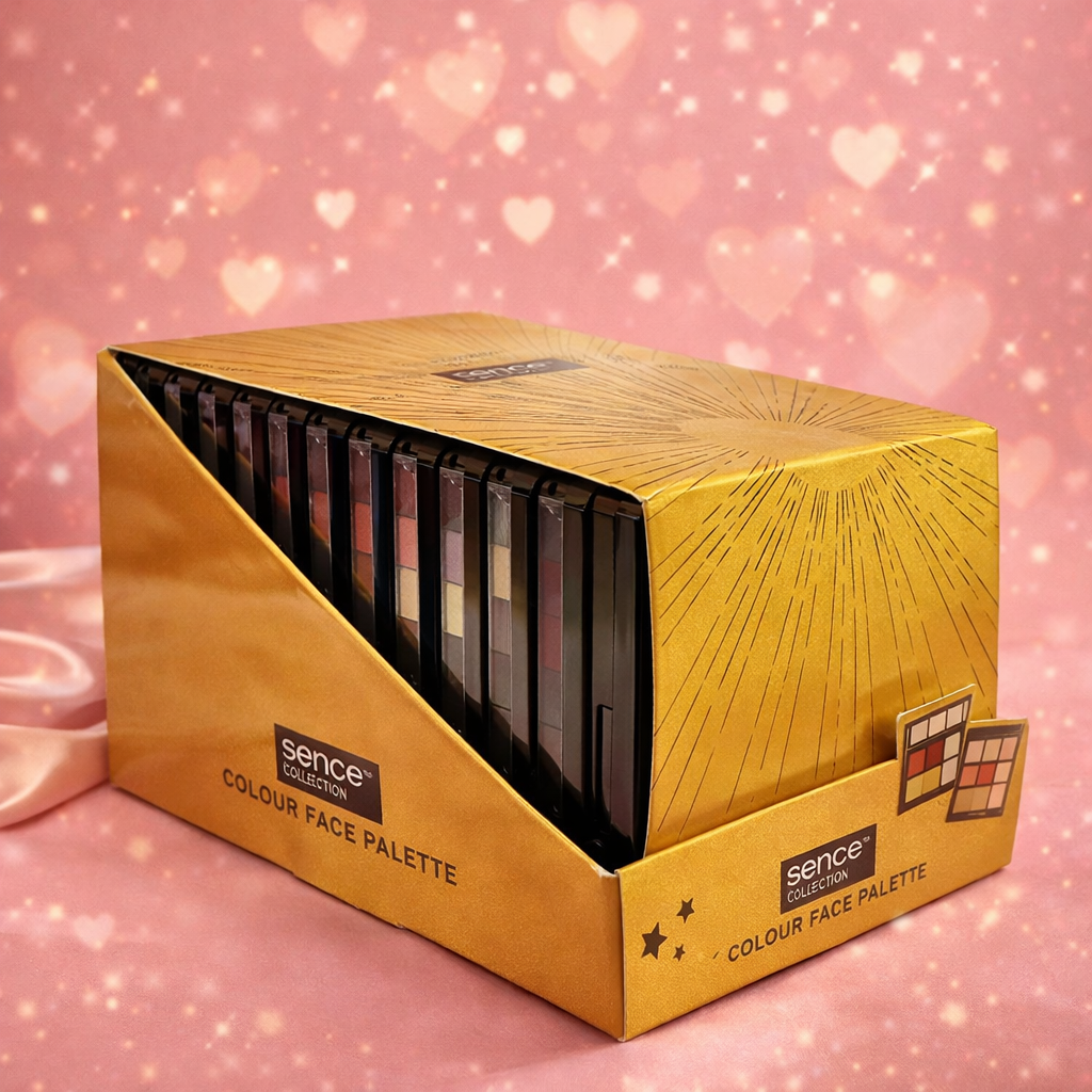 Lot de 12 - Palette de Fards à Paupières et Teint Complet - Sence