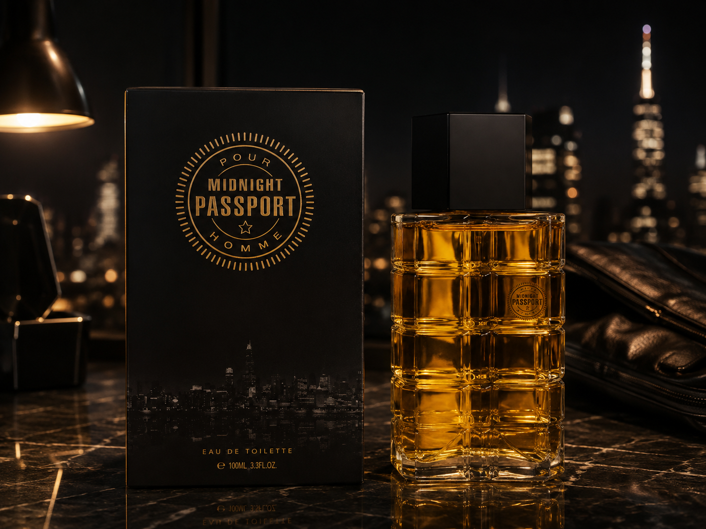 Lot de 6 Pièces - Eau de P Midnight Passeport Pour Homme 100ml - Coscentra