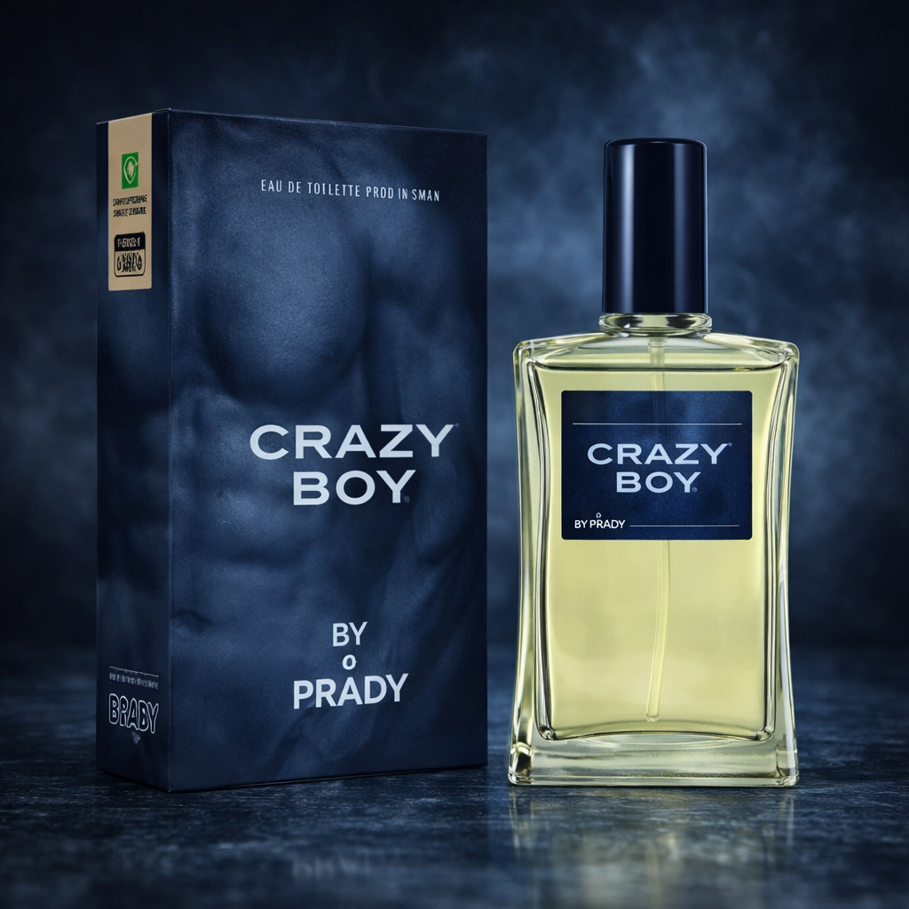 Lot de 6 Pièces - Eau de toilette Homme Crazy Boy 90ml - Prady