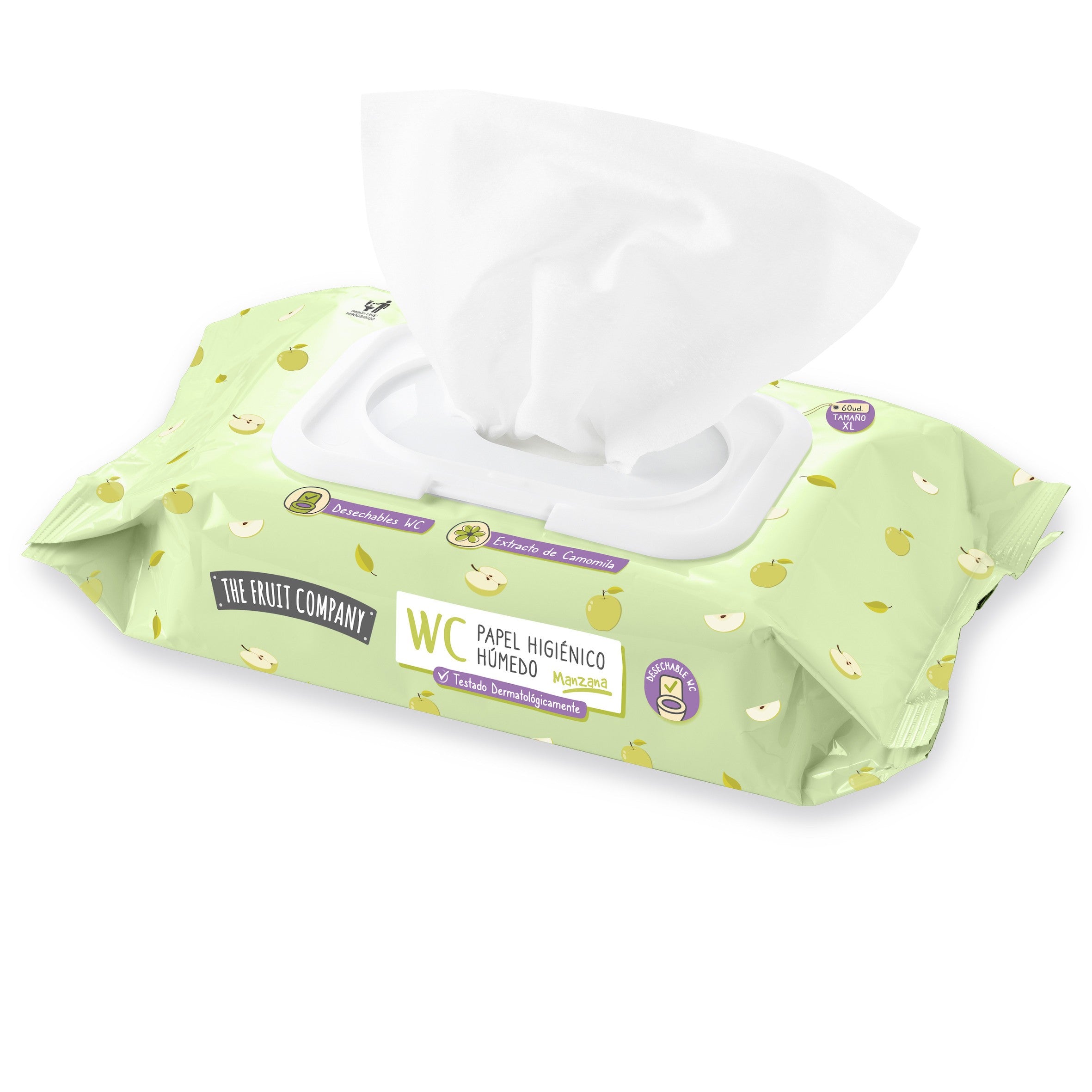 Lot de 6 - Papier hygiénique parfum pomme - The fruit company