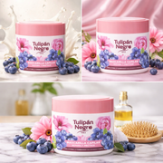 Set of 6 - Repair & Protect Hair Mask 400 ML – Blueberry & Arginine - Tulipan Negro