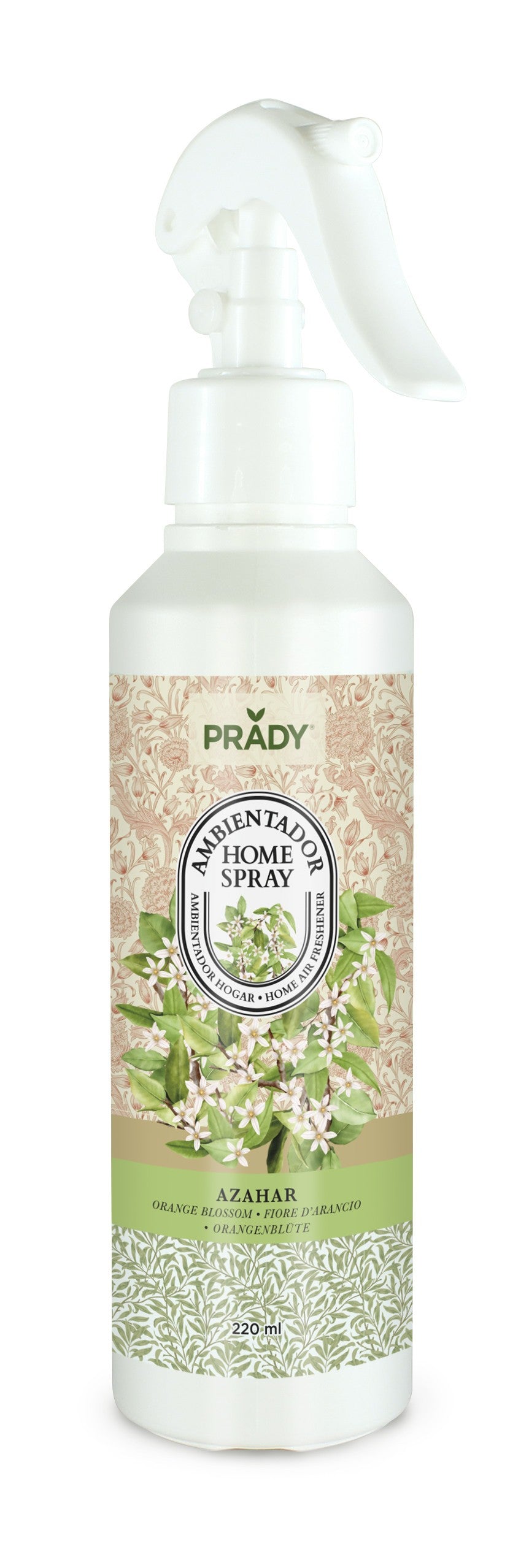 Lot de 6 Pièces - Spray d'ambiance maison tissu et voiture Azahar ( Fleur d'oranger ) 220ML - Prady