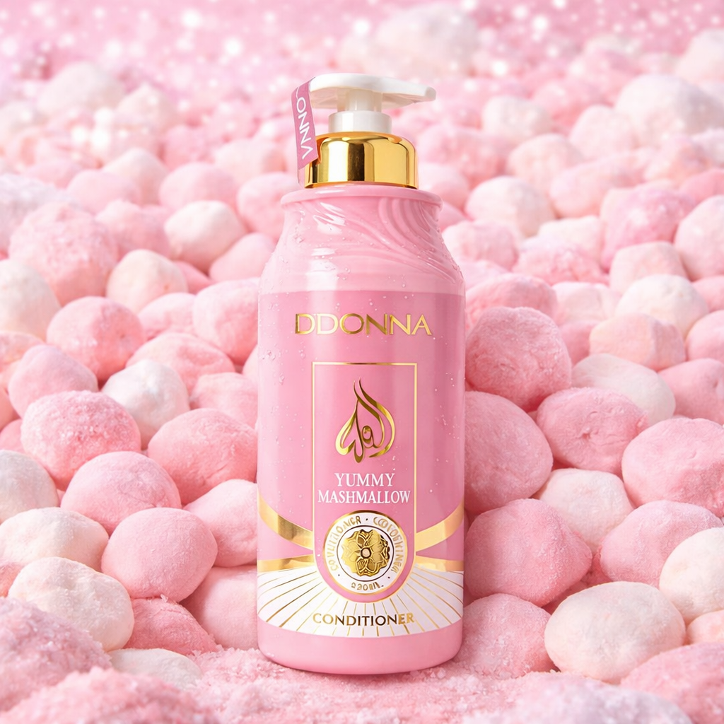 Lot de 6 Pièces - Après-Shampoing Yummy Marshmallow 520ml - D’Donna