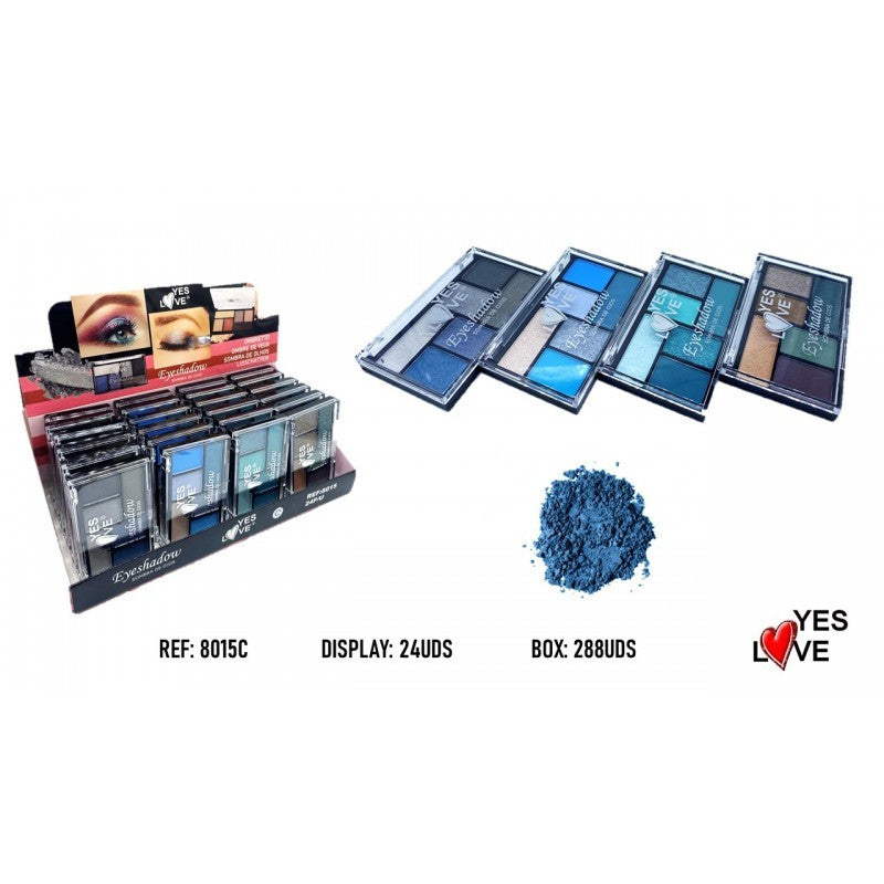24-Piece Set - Eyeshadows - 8015C - Yes Love