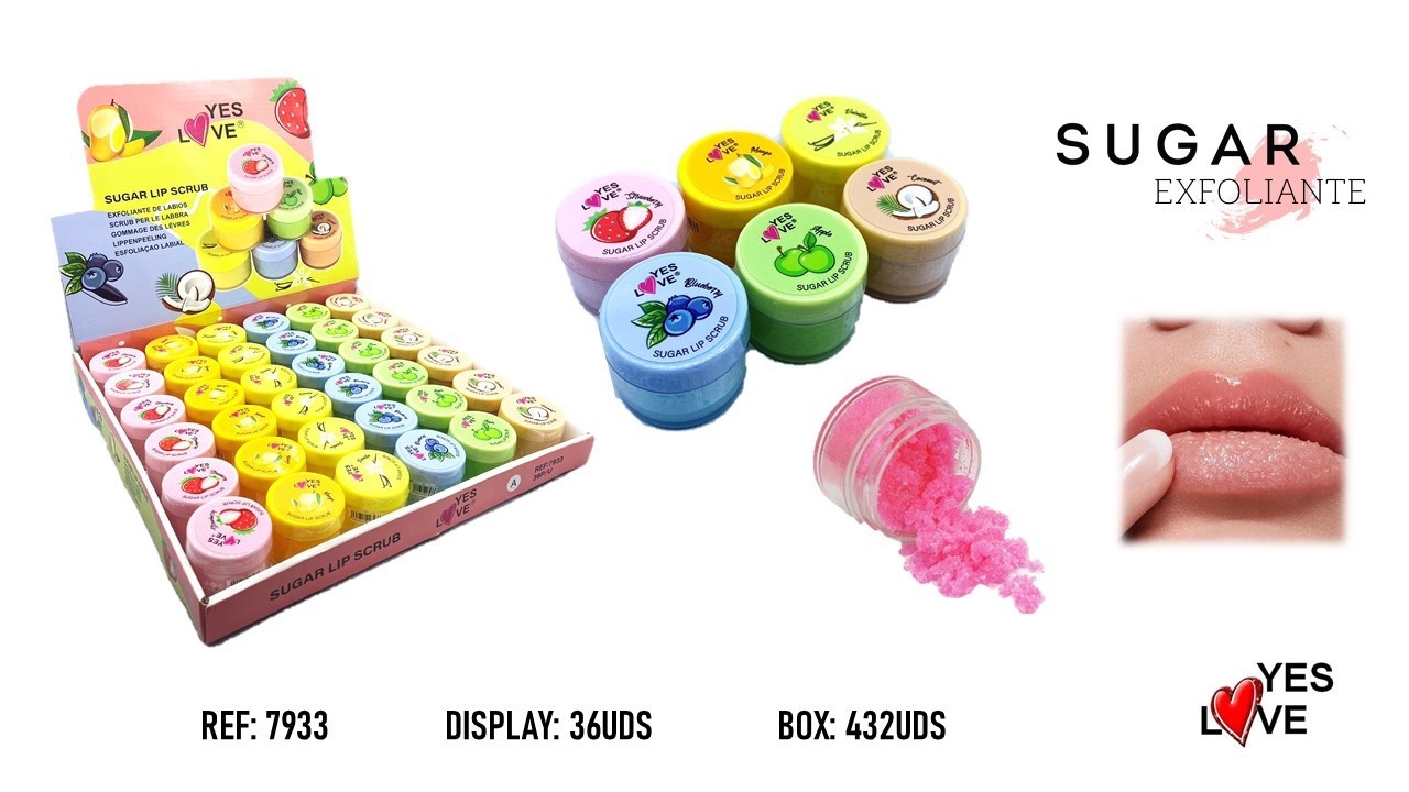 Gommage lèvres yes love au sucre 7933