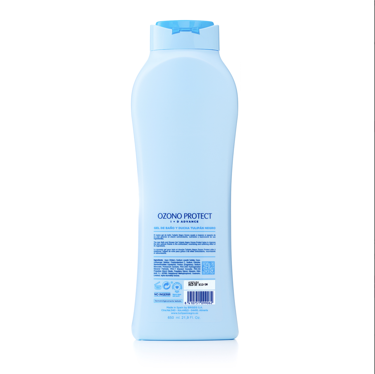 Set of 6 ozono shower gel 650ml - Tulipan negro